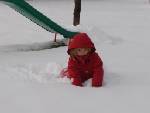 LA FILLE DE MA COP STEPH DANS LA NEIGE AUJOURD HUI!!!! en ALSACE 